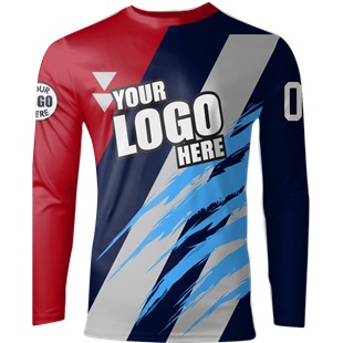Custom Shooting Shirt - Sublimated "ScratchedUp" Long-Sleeve Unisex Crew Tee