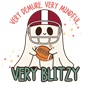 Epic Adult/Youth Very Cutesy Ghosties Football Blitz Cotton Graphic T-Shirts