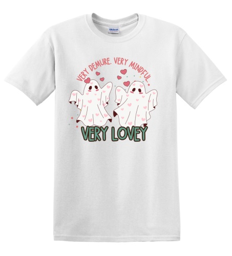 Epic Adult/Youth Very Cutesy Ghosties Love Valetines Cotton Graphic T-Shirts. Free shipping.  Some exclusions apply.