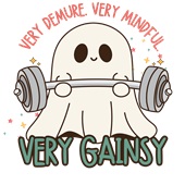 Epic Adult/Youth Very Cutesy Ghosties Weight Lift Gains Cotton Graphic T-Shirts