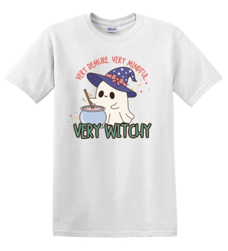 Epic Adult/Youth Very Cutesy Ghosties Witchy Spooky Cotton Graphic T-Shirts. Free shipping.  Some exclusions apply.