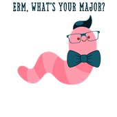 Epic Ladies What's Your Major Adventure Worm Meme V-Neck Graphic T-Shirts