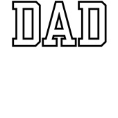 Epic Ladies DAD varsity sports biggest fan blk V-Neck Graphic T-Shirts