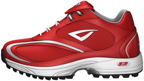 3n2 Momentum Trainer Lo Softball Shoes Red