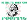 Epic Adult/Youth He Sees You When Your Pooping Christmas Cotton Graphic T-Shirts