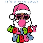 Epic Ladies It's Giving Jolly Holiday Vibes V-Neck Graphic T-Shirts