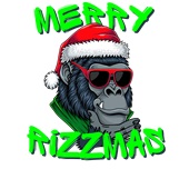 Epic Adult/Youth Merry Rizzmas Skibidi Christmas Gorilla Cotton Graphic T-Shirts