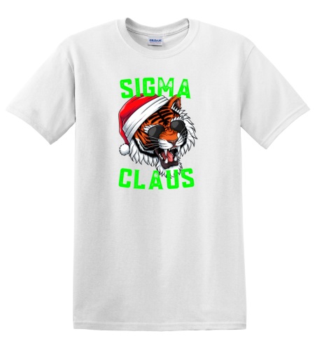 Epic Adult/Youth Sigma Claus Christmas Tiger Skibidi Rizz Cotton Graphic T-Shirts. Free shipping.  Some exclusions apply.