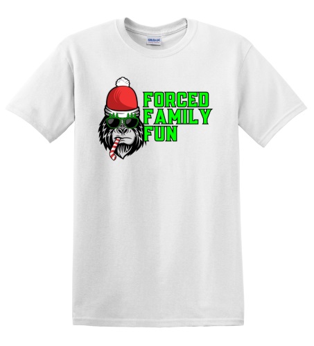 Epic Adult/Youth Forced Family Fun Not Amused Christmas Cotton Graphic T-Shirts. Free shipping.  Some exclusions apply.