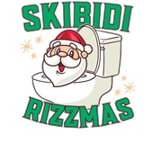 Epic Ladies Skibidi Rizzmas Ohio Sigma Christmas V-Neck Graphic T-Shirts