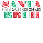 Epic Adult/Youth Santa Bruh For Real I Can Explain Cotton Graphic T-Shirts