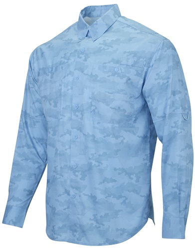 Paragon Adult Buxton Sublimated Camo Fishing Shirt 709. Printing is available for this item.