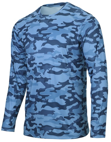 Paragon Long Sleeve Woodland T-Shirt Camo Sublimated Print 238. Printing is available for this item.