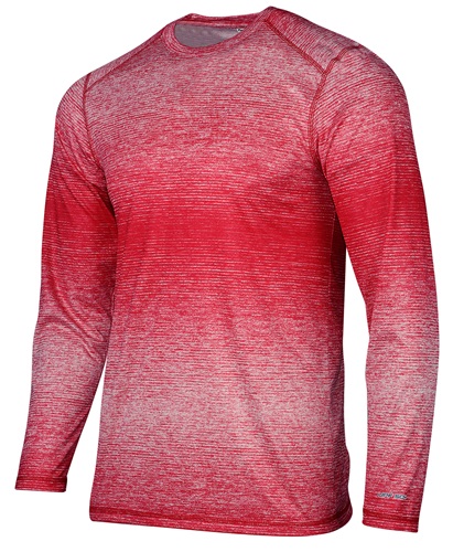 ParagonXP Mirage Ombre Stripes Sublimated UPF50+ Long Sleeve Tee 234. Printing is available for this item.