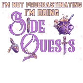 Epic Ladies I'm Not Procrastinating Side Quests Art V-Neck Graphic T-Shirts