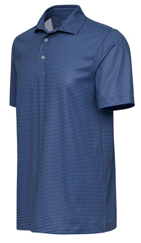 ParagonXP Adult Aiken Heathered Classic Striped Polo. Printing is available for this item.