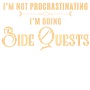 Epic I'm Not Procrastinating Side Quests Gold Long Sleeve Cotton Graphic T-Shirts