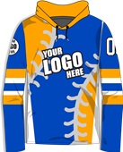 Long-Sleeve Sublimated Hood Tee - Custom "Stitched" Cool Performance Unisex Warmup Gear Long-Sleeve Sublimated Hood Tee - Custom "Stitched" Cool Performance Unisex Warmup Gear