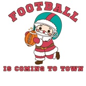 Epic Adult/Youth Football Is Coming To Town Santa Cotton Graphic T-Shirts