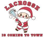 Epic Adult/Youth Lacrosse Is Coming To Town Santa Cotton Graphic T-Shirts