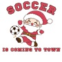 Epic Ladies Soccer Is Coming To Town Santa Long Sleeve Graphic T-Shirts