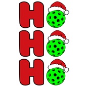 Epic Adult/Youth Pickleball Ho Ho Ho Christmas Greetings Cotton Graphic T-Shirts