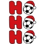 Epic Adult/Youth Soccer Ho Ho Ho Christmas Greetings Cotton Graphic T-Shirts