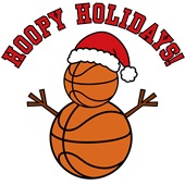 Epic Adult/Youth Hoopy Holidays Basketball Snowman Cotton Graphic T-Shirts