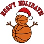 Epic Hoopy Holidays Basketball Snowman Long Sleeve Cotton Graphic T-Shirts