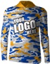 Long-Sleeve Sublimated Hood Tee - Custom "Camo" Cool Performance Unisex Warmup Gear