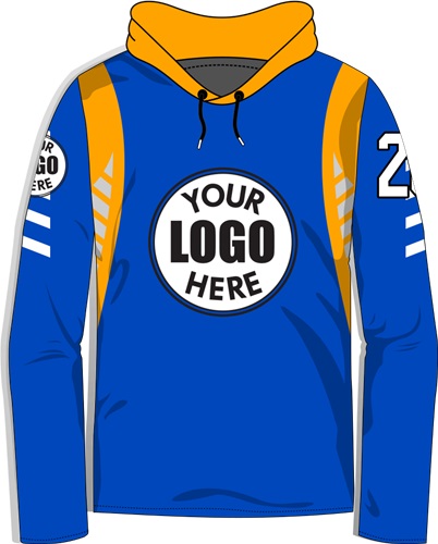 Long-Sleeve Sublimated Hood Tee - Custom "TrackerUnit" Cool Performance Unisex Warmup Gear