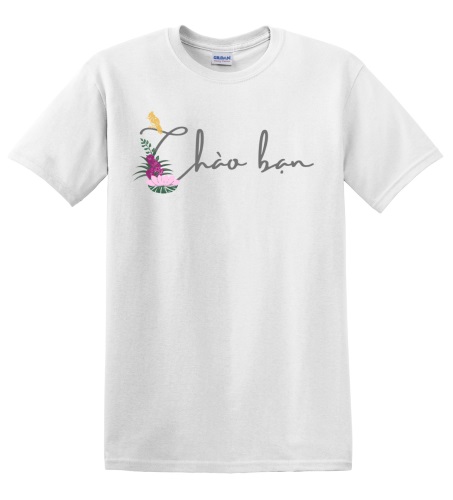 Epic Adult/Youth Chao Ban Vietnam Greet Local Flower Bird Cotton Graphic T-Shirts. Free shipping.  Some exclusions apply.