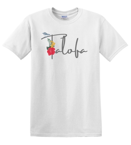 Epic Adult/Youth Talofa Samoa Greeting Local Flower Bird Cotton Graphic T-Shirts. Free shipping.  Some exclusions apply.