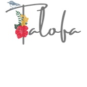 Epic Ladies Talofa Samoa Greeting Local Flower Bird V-Neck Graphic T-Shirts