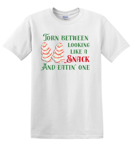 Epic Adult/Youth Look Like A Snack Christmas Tree Cakes Cotton Graphic T-Shirts. Free shipping.  Some exclusions apply.