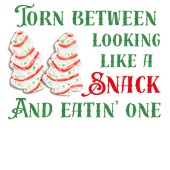 Epic Ladies Look Like A Snack Christmas Tree Cakes V-Neck Graphic T-Shirts