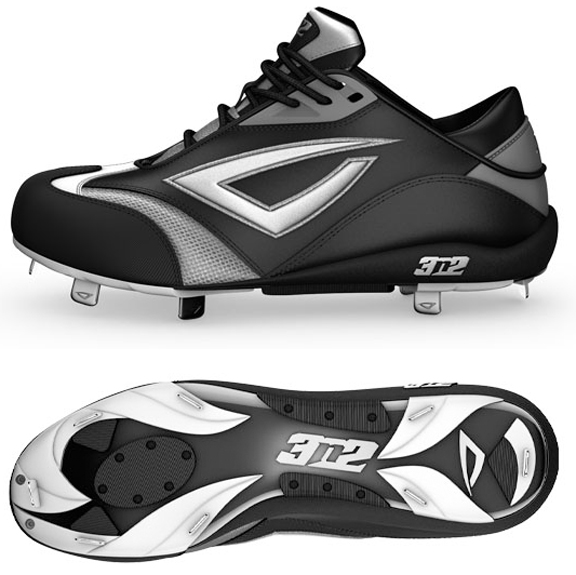 3n2 Womens Accelerate Fastpitch Metal Cleats Black Baseball Equipment