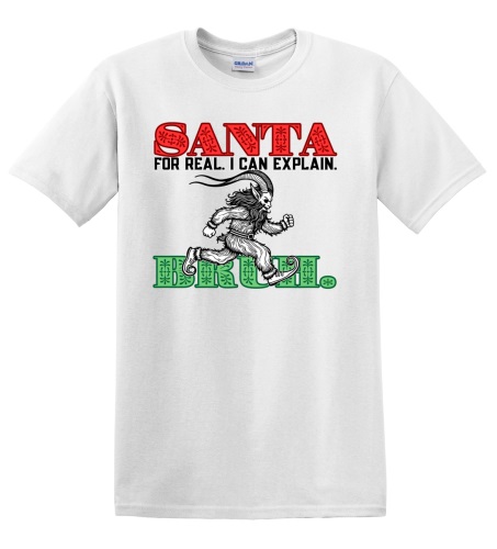 Epic Adult/Youth Santa Bruh For Real Can Explain Krampus Cotton Graphic T-Shirts. Free shipping.  Some exclusions apply.