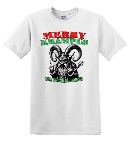 Epic Adult/Youth Merry Krampus The Original Grinch Cotton Graphic T-Shirts. Free shipping.  Some exclusions apply.