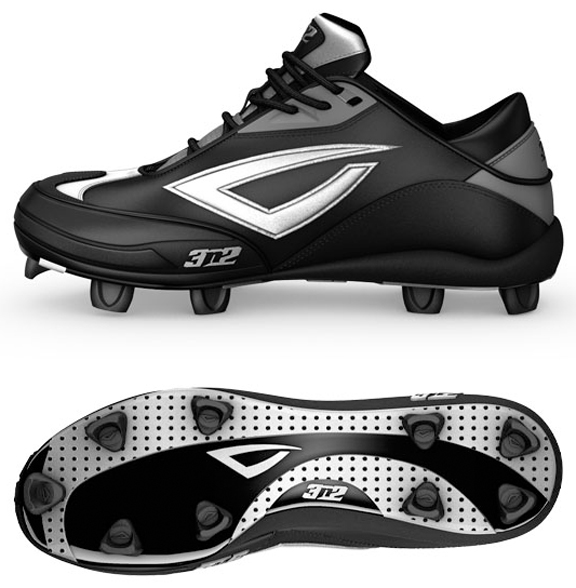 Accelerate TPU Fastpitch Cleats Pitching Toe Black Baseball Equipment & Gear