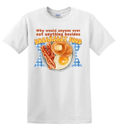 Epic Adult/Youth Breakfast Food Quote Parks & Rec Knope Cotton Graphic T-Shirts. Free shipping.  Some exclusions apply.