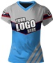 Sublimated Womens/Girls V-Neck Jersey - Custom "Spirit" Cool Performance Tee