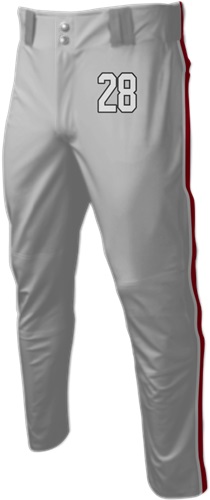 Sublimated Open Bottom Baseball Pant - Double Stripe