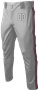 Sublimated Open Bottom Baseball Pant - Triple Stripe
