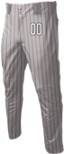 Sublimated Open Bottom Baseball Pant - Pinstripe