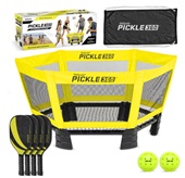 GoSports Pickle 360 Game Set - Pickleball Without a Court - Outdoor Lawn, Beach, and Backyard Paddle