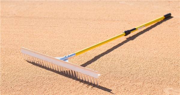 Telescopic Baseball Infield Rake - Baseball Equipment & Gear