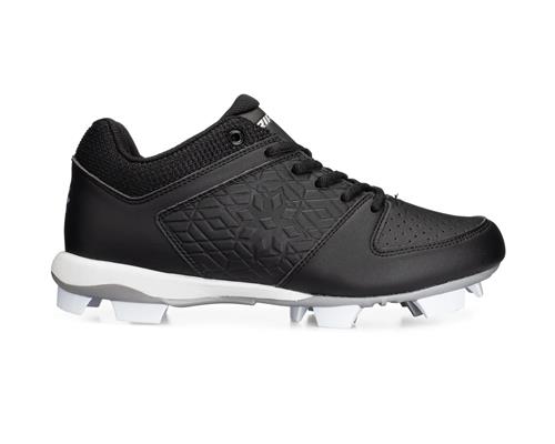 RIP-IT Girls' Diamond "Black" Softball Cleat (Size- 1, 1.5, 2, 2.5, 3, 3.5, 4, 4.5, 5, 5.5, 6)