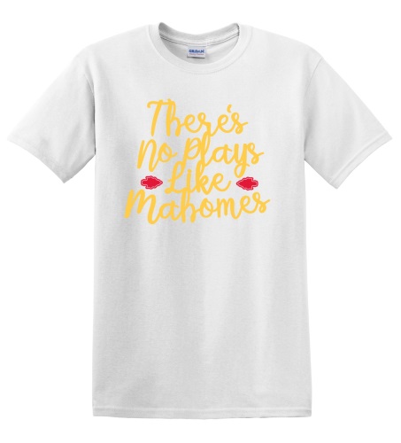 Epic Adult/Youth Theres No Plays Like Mahomes KC Yellow Cotton Graphic T-Shirts. Free shipping.  Some exclusions apply.