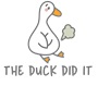 Epic Ladies The Duck Did It Stepped on Duck Fart V-Neck Graphic T-Shirts